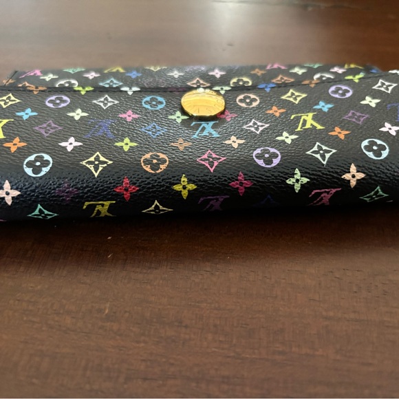 Louis Vuitton multicolor Sarah bifold long wallet pink interior - Picture 14 of 15